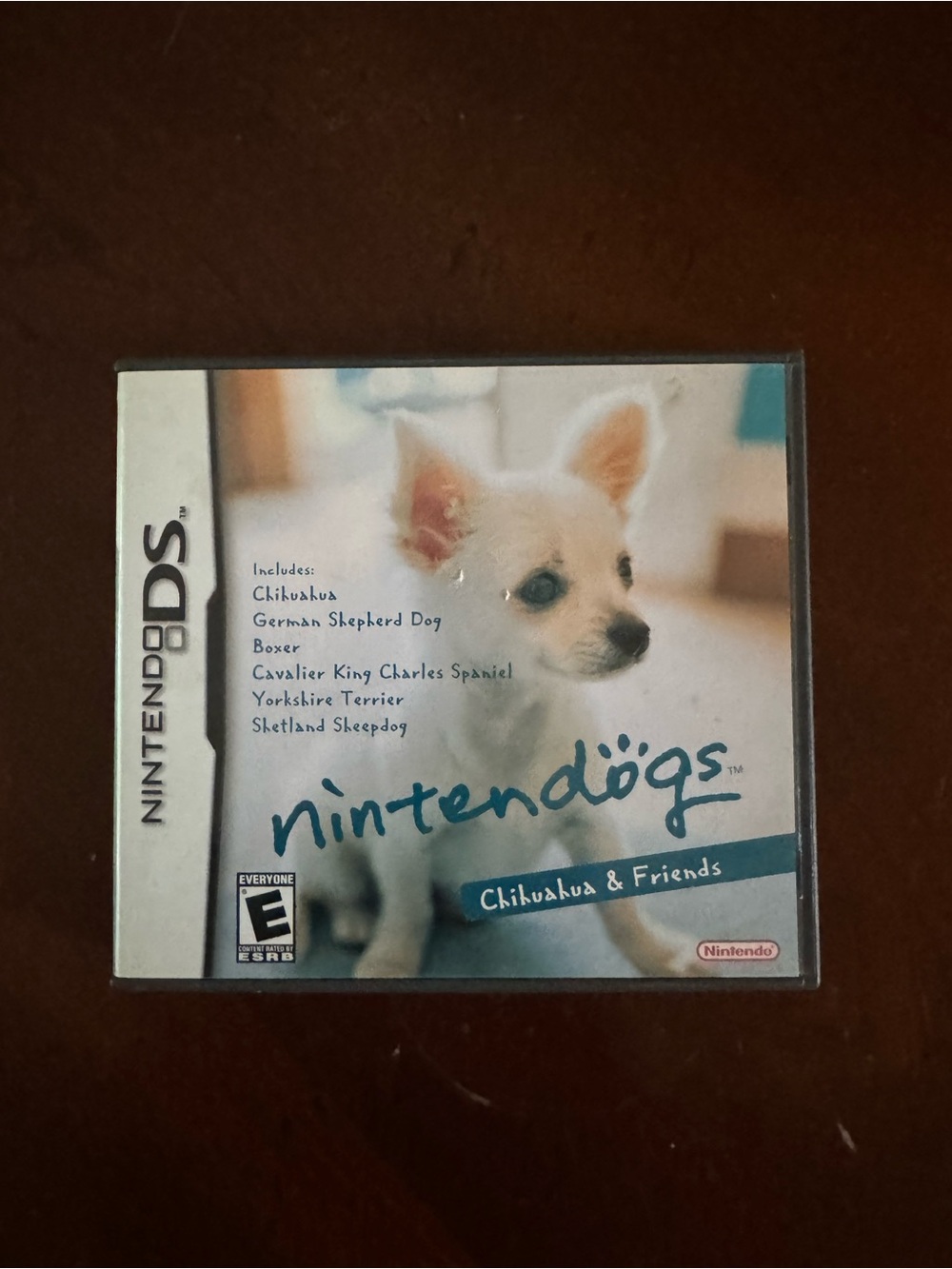 Nintendo Nintendogs: White Chihuahua Artwork - Blue Accents